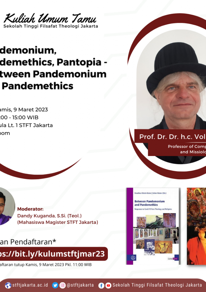 Pandemonium, Pandemethics, Pantopia oleh Prof. Dr. Dr. h.c Volker Küster (Professor of Comparative Religion and Missiology in JGU Mainz)
