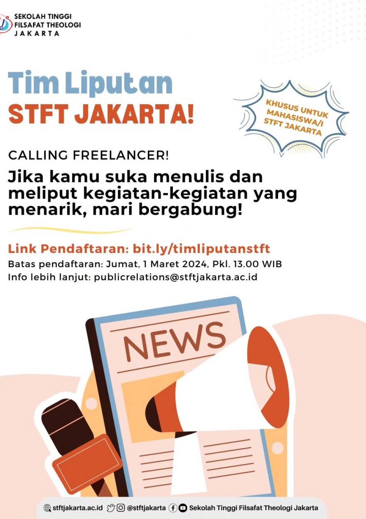 Recruitment Tim Liputan STFT Jakarta 2024-2025