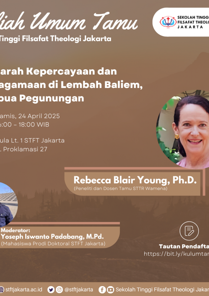 Kuliah Umum Tamu – “𝗦𝗲𝗷𝗮𝗿𝗮𝗵 𝗞𝗲𝗽𝗲𝗿𝗰𝗮𝘆𝗮𝗮𝗻 𝗱𝗮𝗻 𝗞𝗲𝗮𝗴𝗮𝗺𝗮𝗮𝗻 𝗱𝗶 𝗟𝗲𝗺𝗯𝗮𝗵 𝗕𝗮𝗹𝗶𝗲𝗺, 𝗣𝗮𝗽𝘂𝗮 𝗣𝗲𝗴𝘂𝗻𝘂𝗻𝗴𝗮𝗻”